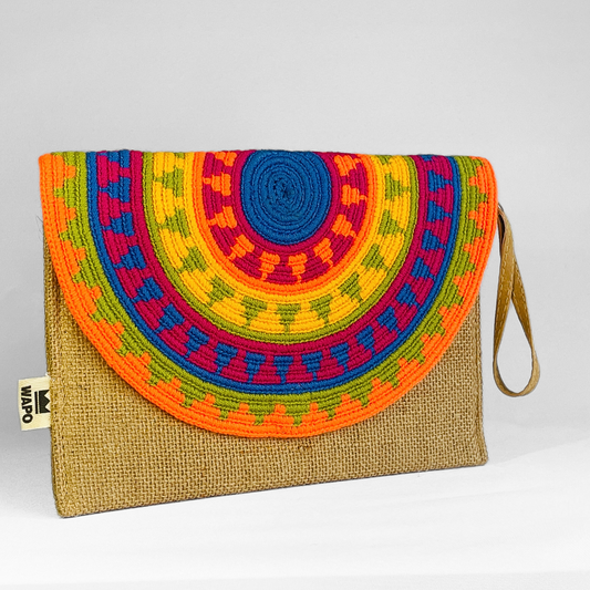 Mala Clutch envelope laranja