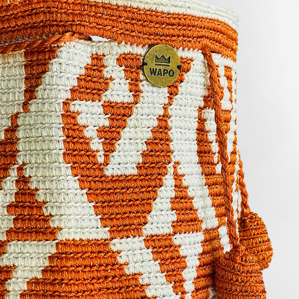 Mala tipo saco luxury laranja