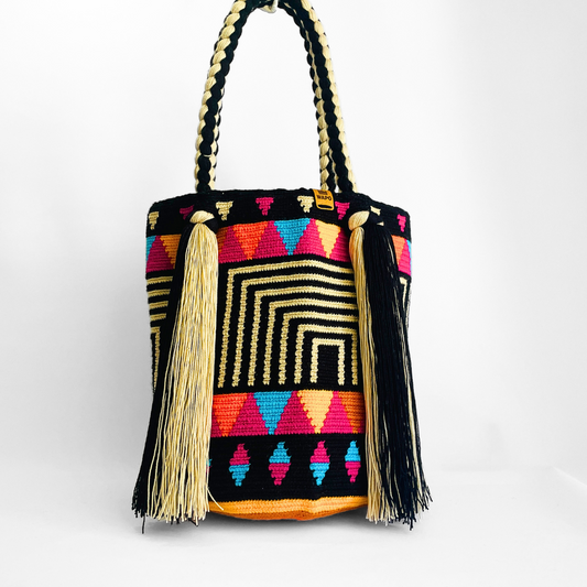 Mala tote desenho geometric