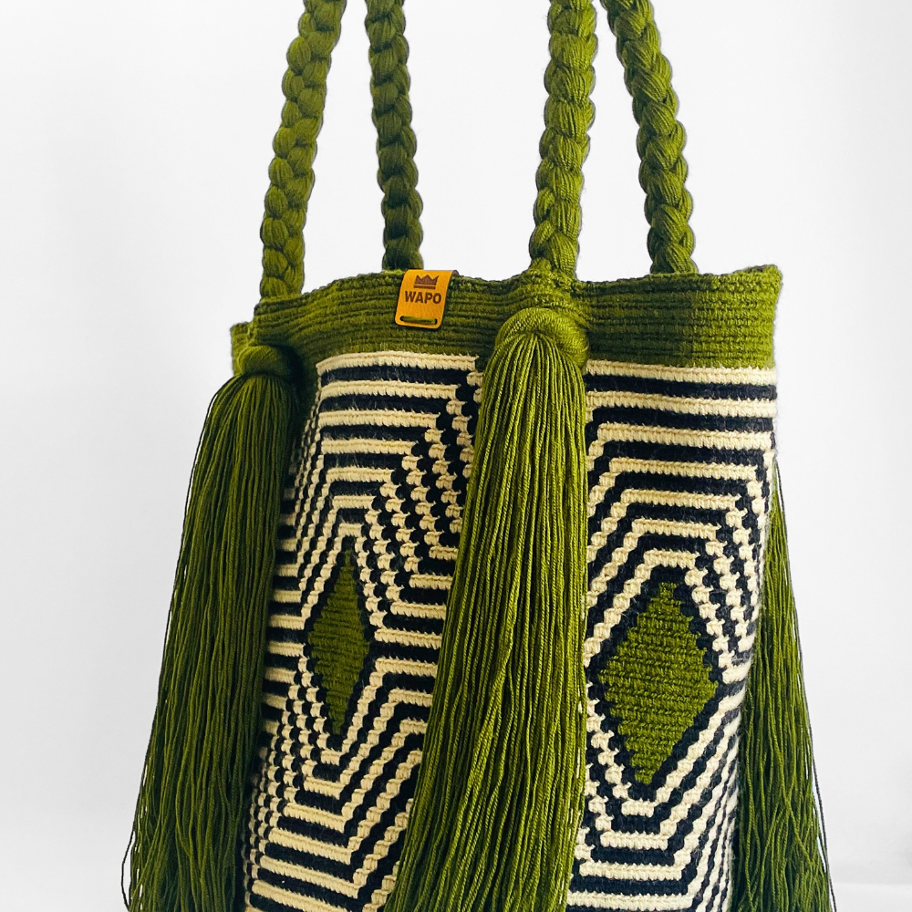 Mala tote desenho Verde